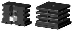 Expanderstopfen für Quadratrohr VS60X60X2M10/1