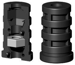 Expanderstopfen für Rundrohr RS25X1.25M8/1