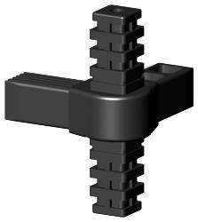 Gelenkverbinder für Quadratrohr Typ 3D4 3D4V25K/GELENK/60°