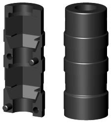 Expanderverbinder für Rundrohr 1D1R20X1.5M8/0 SO