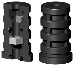 Expanderstopfen für Rundrohr RS25X1.2M6/1