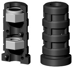 Expanderstopfen für Rundrohr RS22X1.5M8/2 985