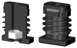Gewindestopfen für Rechteckrohr VL30X20M8S/1
