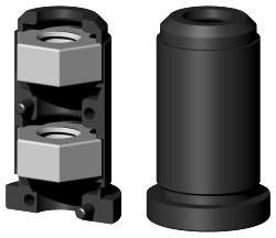 Expanderstopfen für Rundrohr RS25X1M10/2