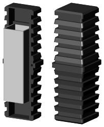 Rohrverlängerung für Quadratrohr 1D2V40X2KS