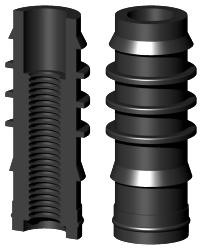 Gewindestopfen für Rundrohr RL16M6 O.B.