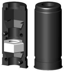 Expanderverbinder für Rundrohr 1D1R20X1M8/1 SO