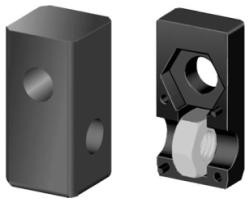 Schraub-Eckverbinder für Quadratrohr 3D1VV20X20X1M8/1H
