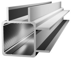 Aluminium-Vierkantprofil R 2DST BLANK