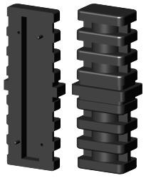 Rohrverlängerung für Rechteckrohr 1D2V25X20X1.5K