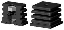 Expanderstopfen für Quadratrohr VS50X50X1.5M10/1H