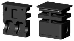 Schraubverbinder für Rechteckrohr 3D1BV40X30X1.5M10/0