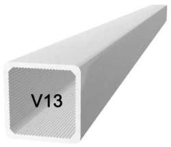 Aluminium-Vierkantprofil R V13 BLANK