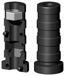 Expanderstopfen für Rundrohr RS18X1.5M6/1H