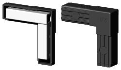 Steckverbinder für Quadratrohr Typ 2D2 2D2V20X2KS O. KOPF