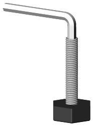 Stellteller sechskant TS17M8X35/6K INBUS