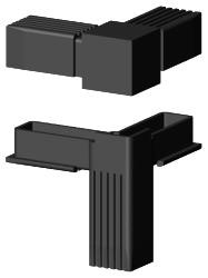Steckverbinder für Quadratrohr Typ 3D3 3D3V30K