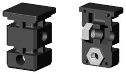Schraub-Eckverbinder für Quadratrohr 3D1BVV30X30X2M8/2