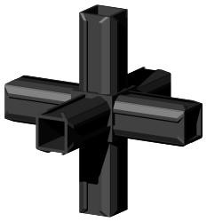 Steckverbinder für Quadratrohr Typ 3D6 3D6V30X1.5MK