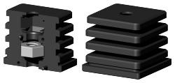 Expanderstopfen für Quadratrohr VS50X50X1.5M10/1