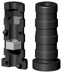 Expanderstopfen für Rundrohr RS18X1.5M6/1