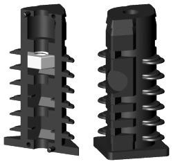 Expanderstopfen für Quadratrohr VS40X40X2M10/1H LG