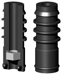 Gewindestopfen für Rundrohr RL16X1.5M5S/1 O.B.
