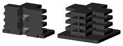 Expanderstopfen für Quadratrohr VS70X70X2M10/0