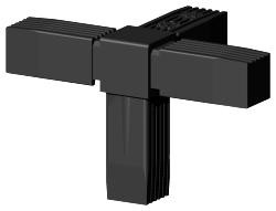 Steckverbinder für Quadratrohr Typ 3D4 3D4V25X1.5MK