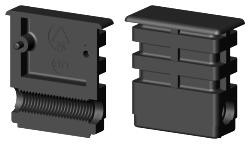 Schraubverbinder für Rechteckrohr 3D1BV40X20M8K
