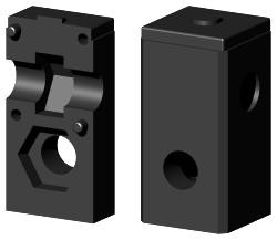 Schraub-Eckverbinder für Quadratrohr 3D1VV25X25X2M8/0