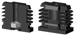 Gewindestopfen für Rechteckrohr VL50X30X3M8S/1 O.B.