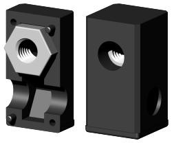 Schraub-Eckverbinder für Quadratrohr 3D1VV25X25M10/1