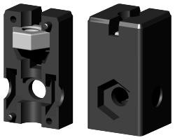 Schraub-Eckverbinder für Quadratrohr 3D1V25X25M8/1H