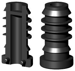 Rollenhalter/Buchse für Rundrohr RR20X1.5/8