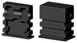 Schraubverbinder für Rechteckrohr 3D1BV40X25X1.5M8/0