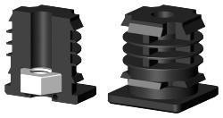 Gewindestopfen für Quadratrohr VL35X35M10S/1