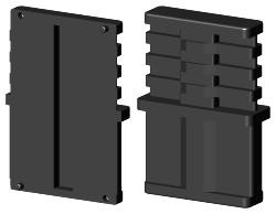 Rohrverlängerung für Rechteckrohr 1D2V60X20X2K