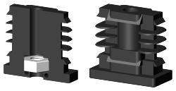 Gewindestopfen für Rechteckrohr VL40X20M8S/1