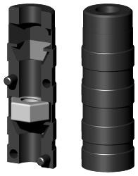 Expanderverbinder für Rundrohr 1D1R16X0.75M6/1