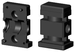 Schraubverbinder für Rechteckrohr 3D1BV30X20M8/0