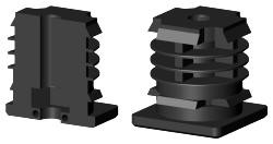 Polyamidstopfen für Quadratrohr VL35X35M8S/0