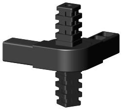 Gelenkverbinder für Quadratrohr Typ 3D4 3D4V25K/GELENK/180°