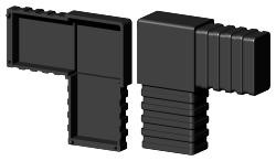 Steckverbinder für Rechteckrohr Typ 2D2 2D2V50X30X2K FLACH