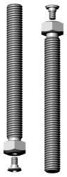 Schraube für Stellteller GSH M12X66/TSS/BK