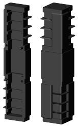 Rohrverlängerung für Quadratrohr 1D2V30X1.5KL O.B.