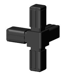 Steckverbinder für Quadratrohr Typ 3D4 3D4V13K