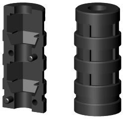 Expanderverbinder für Rundrohr 1D1R22X1.5M8/0 SO