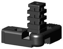 Gelenkverbinder für Quadratrohr Typ 3D3 3D3V25KS/GELENK/O.K.