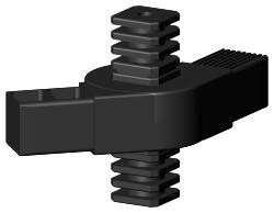 Gelenkverbinder für Quadratrohr Typ 3D4 3D4V40K/GELENK/180°